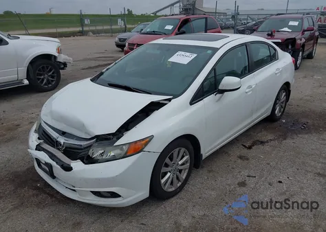 2012 Honda Civic Ex z USA, uszkodzony, nr VIN 19XFB2F84CE109134